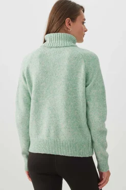 Fuzzy Knit Turtleneck Sweater