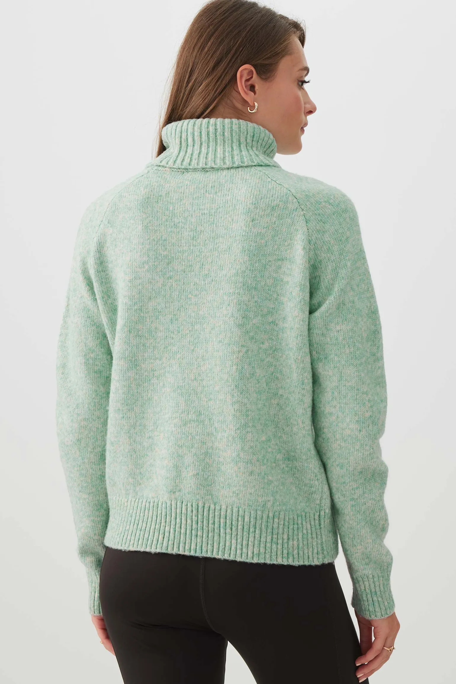 Fuzzy Knit Turtleneck Sweater