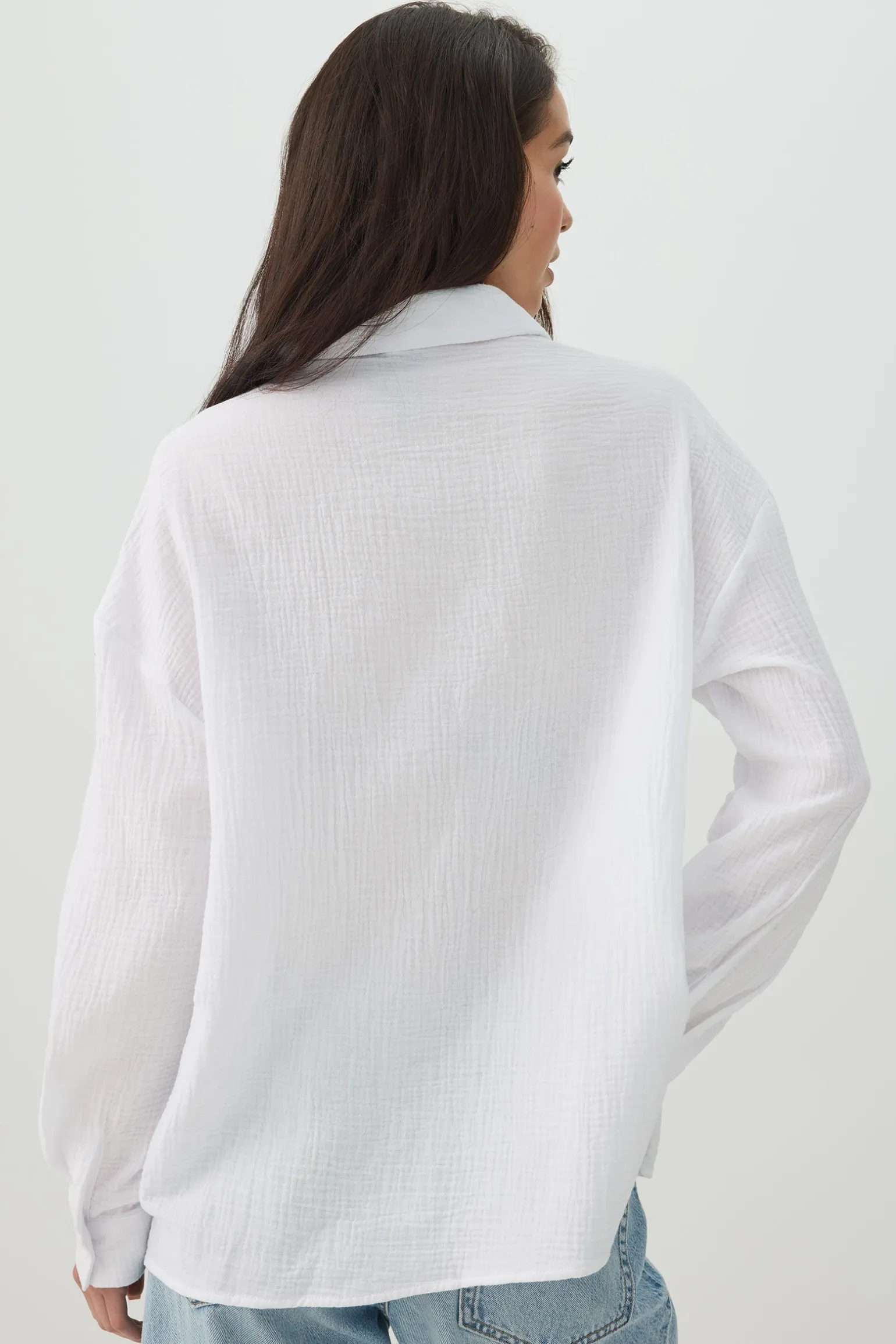 Gauze Button Up Shirt