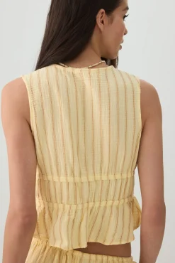 Gauze Tie-Front Top
