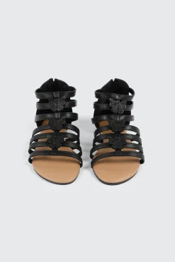 Glitter Butterfly Gladiator Sandals
