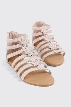 Glitter Butterfly Gladiator Sandals