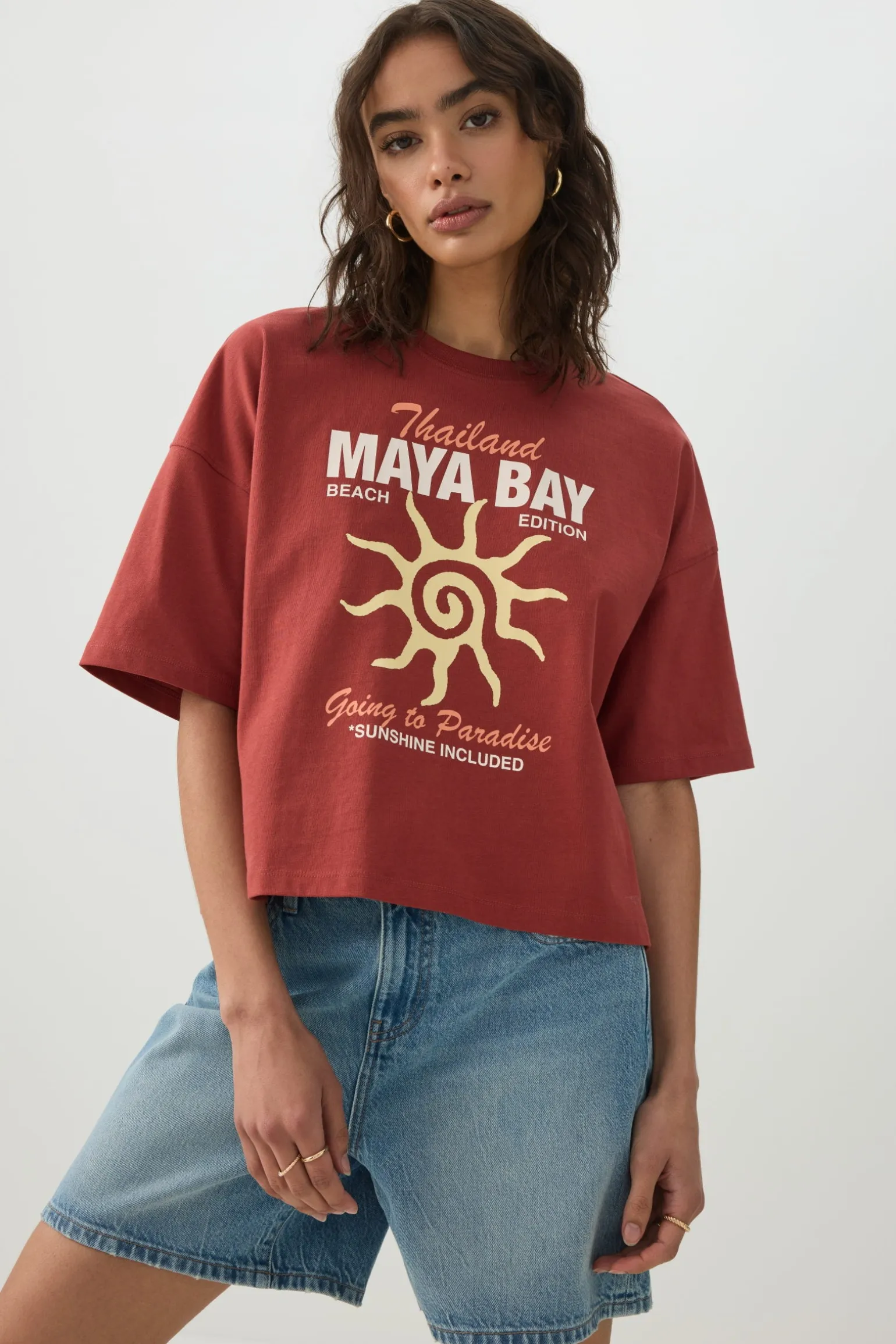 Graphic Drop Shoulder T-Shirt