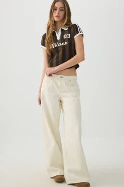Graphic Johnny Collar Polo Shirt