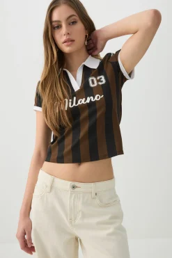 Graphic Johnny Collar Polo Shirt