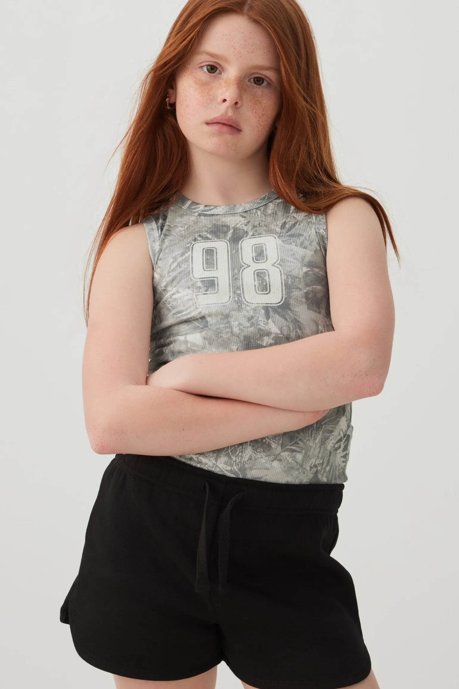 Graphic Knit Tank Top