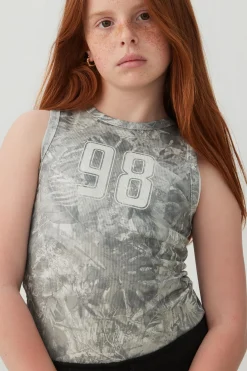 Graphic Knit Tank Top