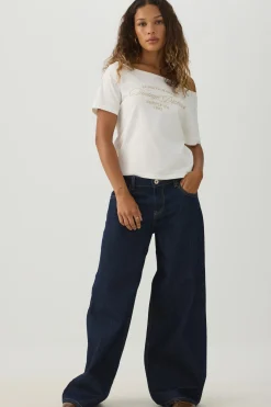 Graphic Off Shoulder T-Shirt