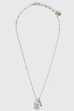 Heart Padlock & Key Necklace