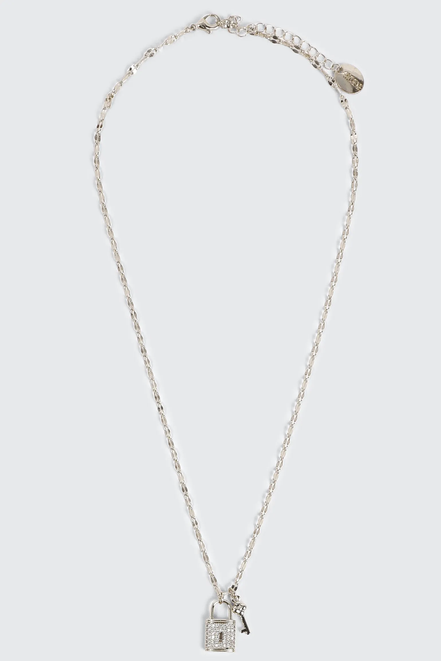 Heart Padlock & Key Necklace