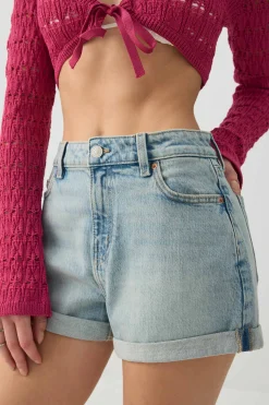 High Rise Mom Denim Shorts