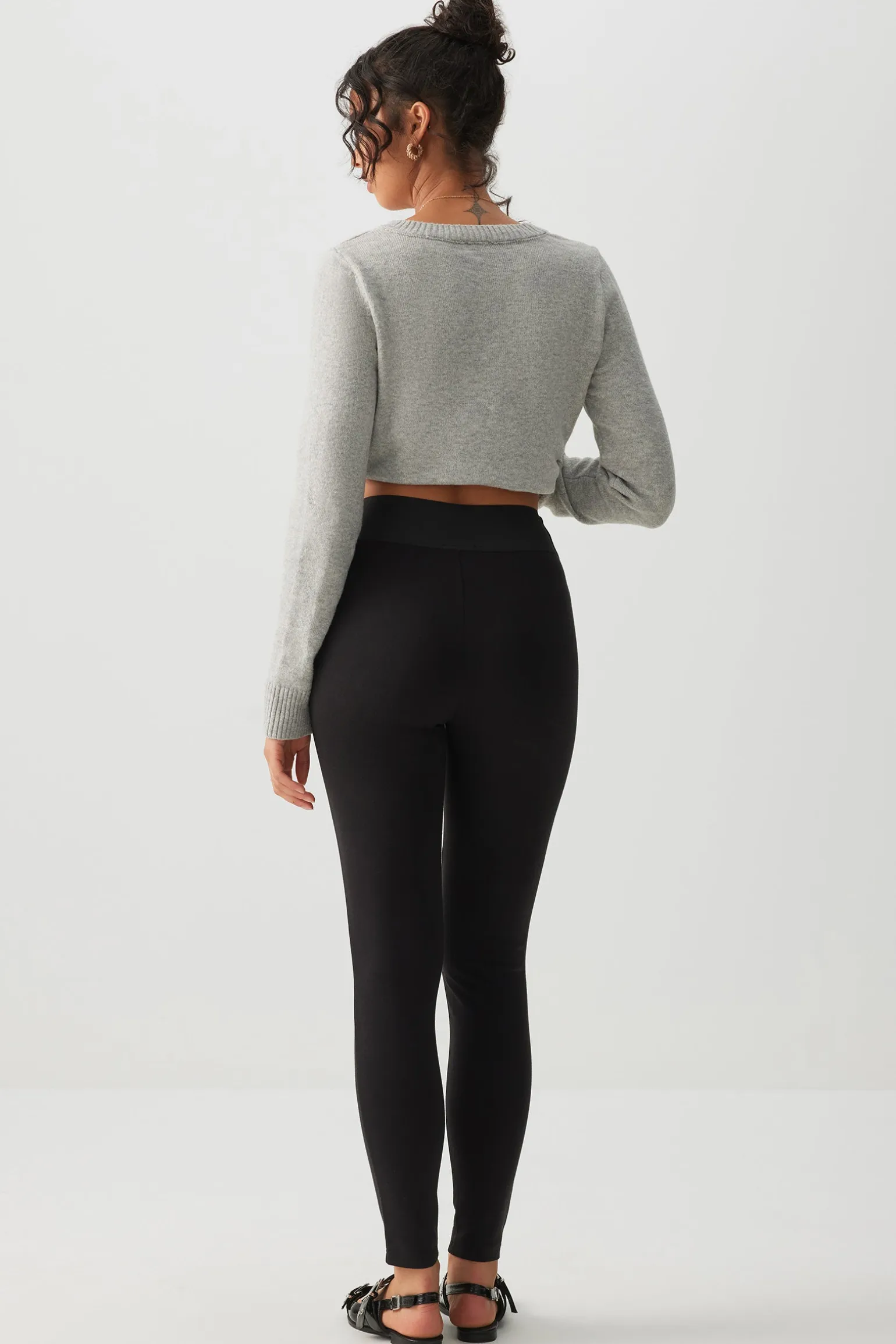 High Rise Pintuck Leggings