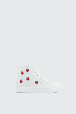 High Top Sneakers with Embroideries