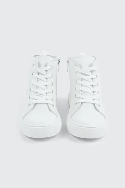 High Top Sneakers with Embroideries