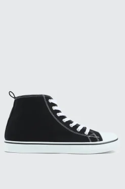 High Top Toe Cap Sneakers