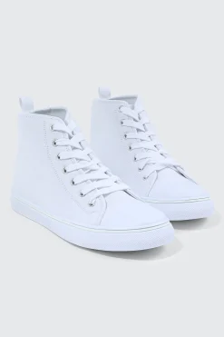 High Top Toe Cap Sneakers