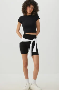 High-Waisted Biker Shorts