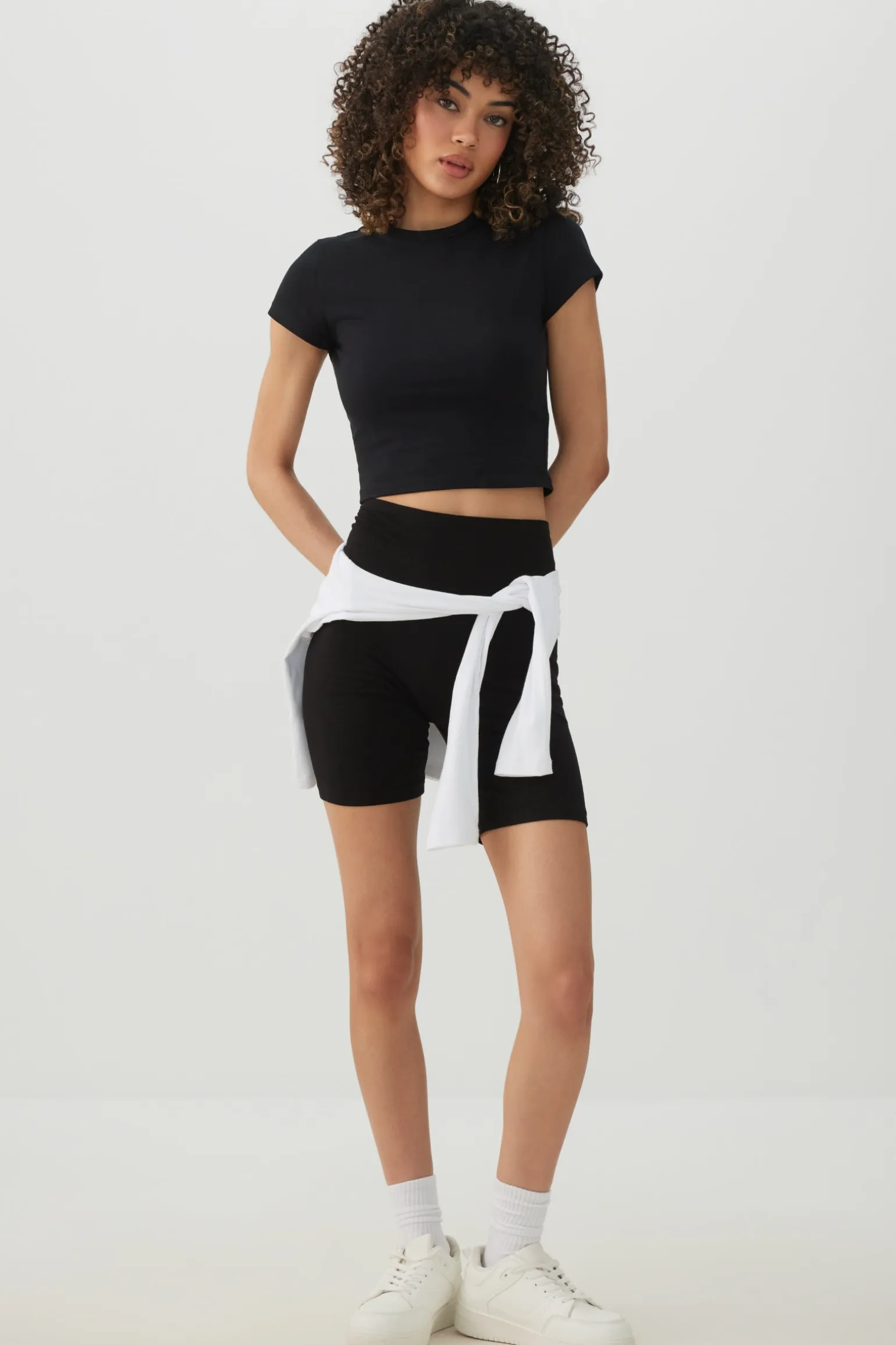 High-Waisted Biker Shorts