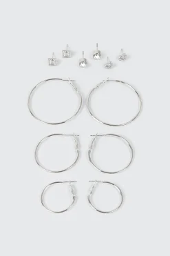 Hoop and Stud Earring Set