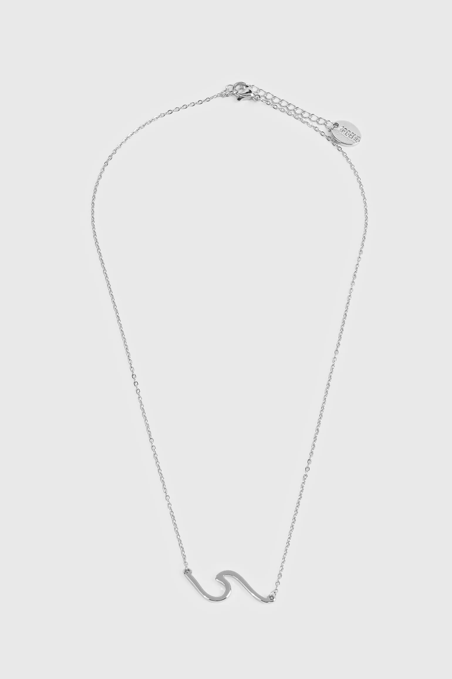 16 Inch Stainless Steel Wave Necklace