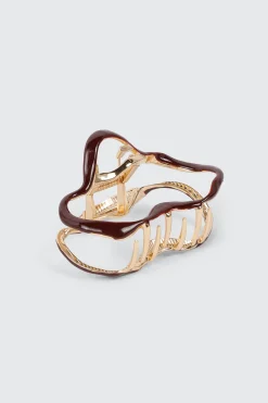 Irregular Metal Hair Claw