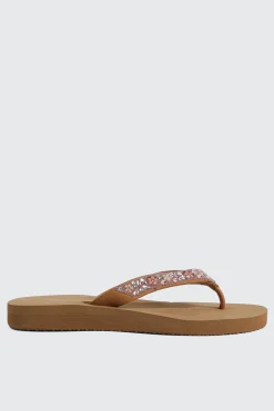 Jelly Flip Flops with Beaded Strap