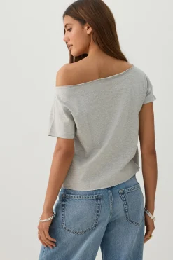 Jersey Off-Shoulder T-Shirt