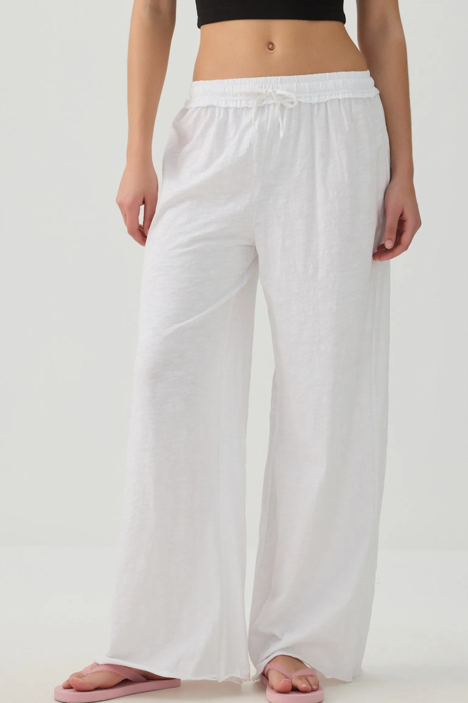 Jersey Wide Leg Pants