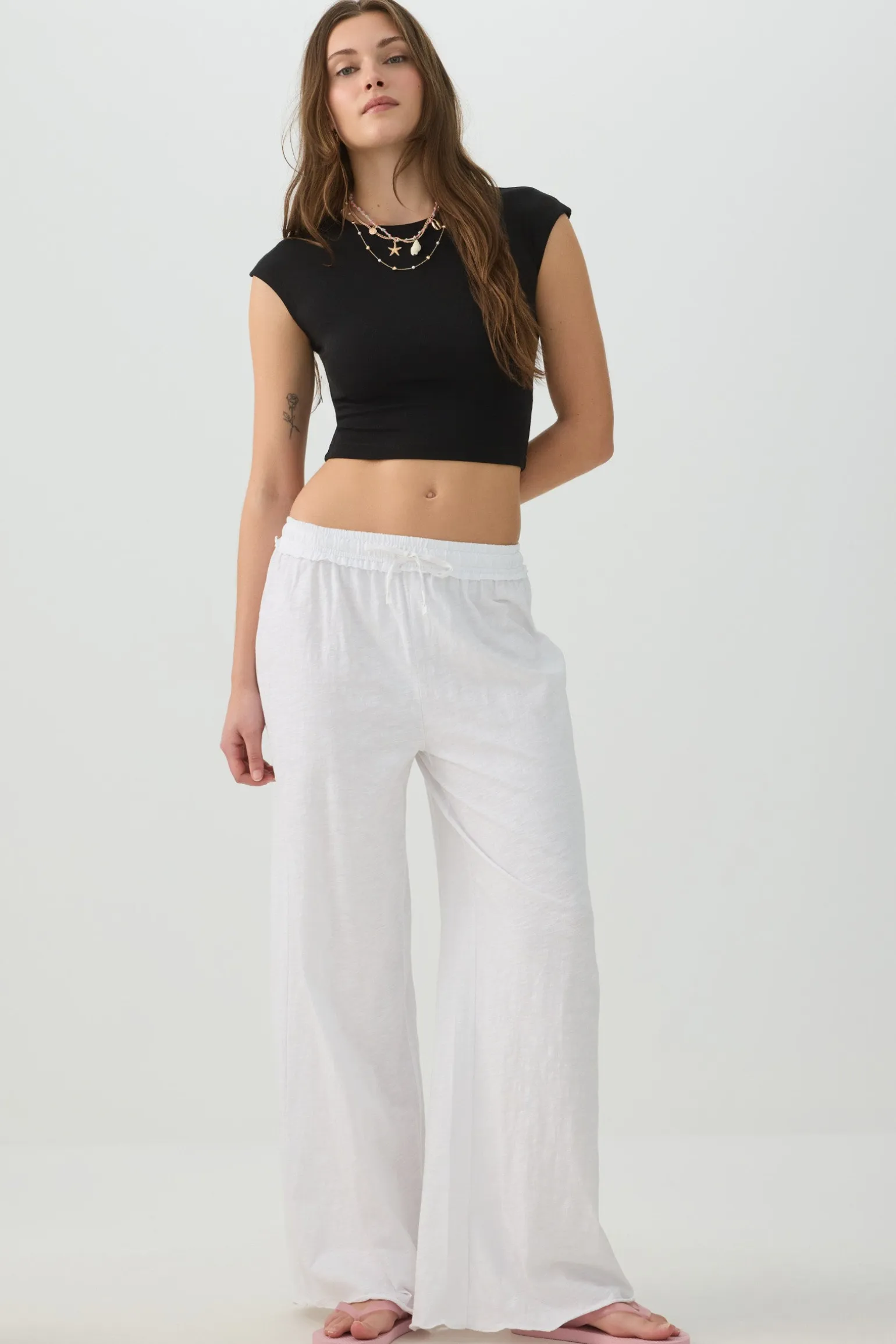Jersey Wide Leg Pants