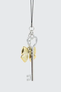 Key & Bow Phone Charm