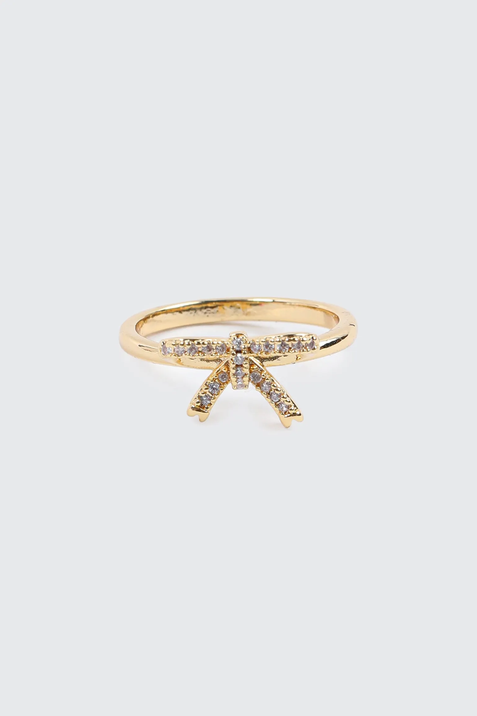 14K Gold Plated Bow Ring