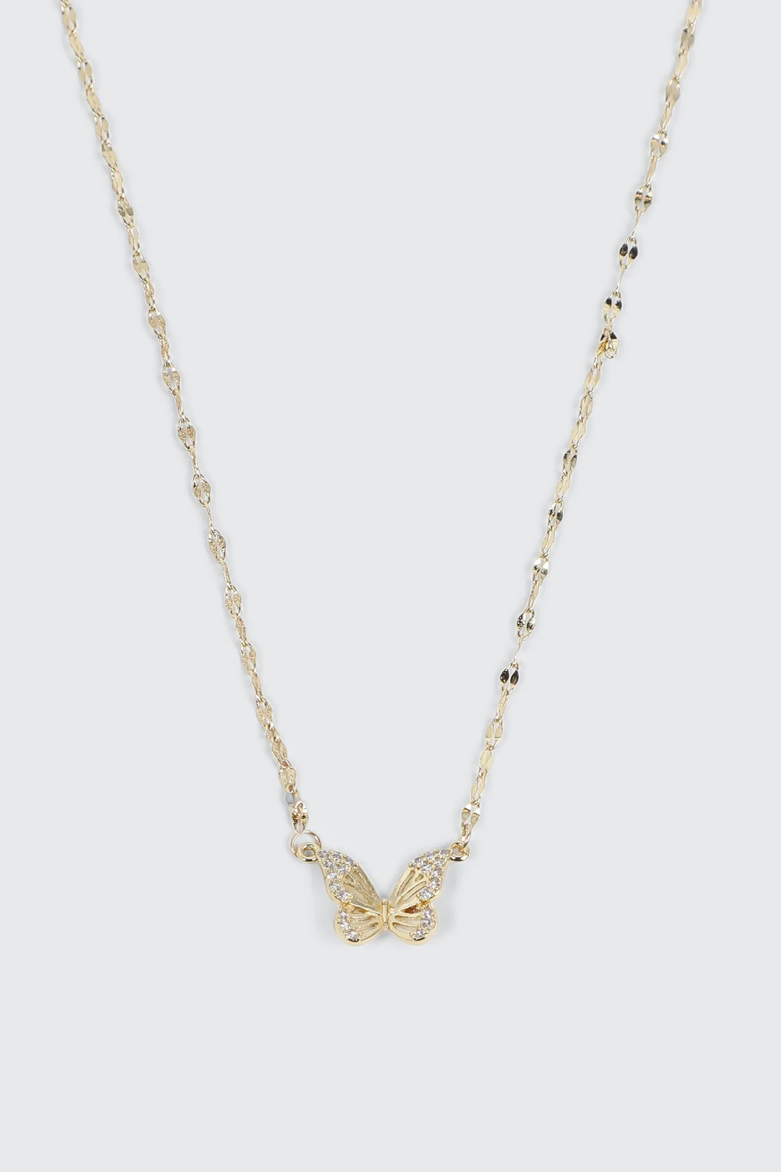 14K Gold Plated Butterfly Necklace