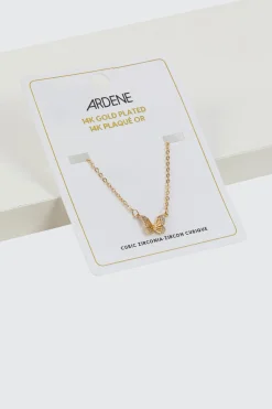 14K Gold Plated Butterfly Necklace