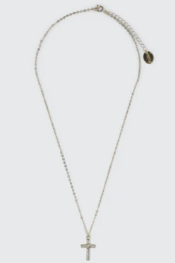 14K Gold Plated Cross Necklace