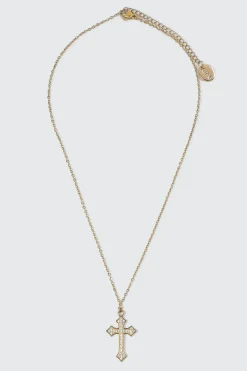 14K Gold Plated Cross Necklace