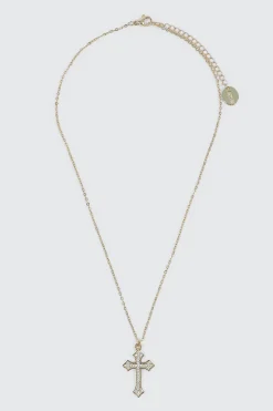 14K Gold Plated Cross Necklace