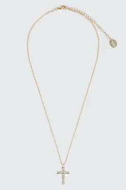 14K Gold Plated Cross Necklace