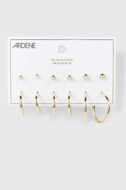 14K Gold Plated Earrings Set