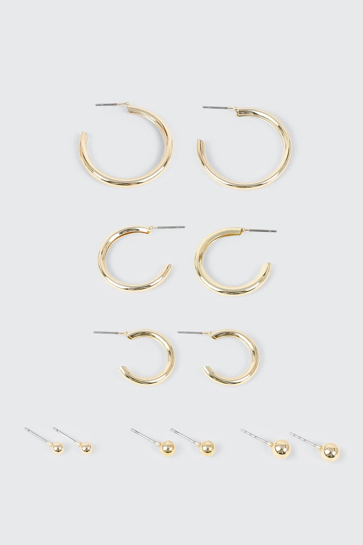 14K Gold Plated Earrings Set
