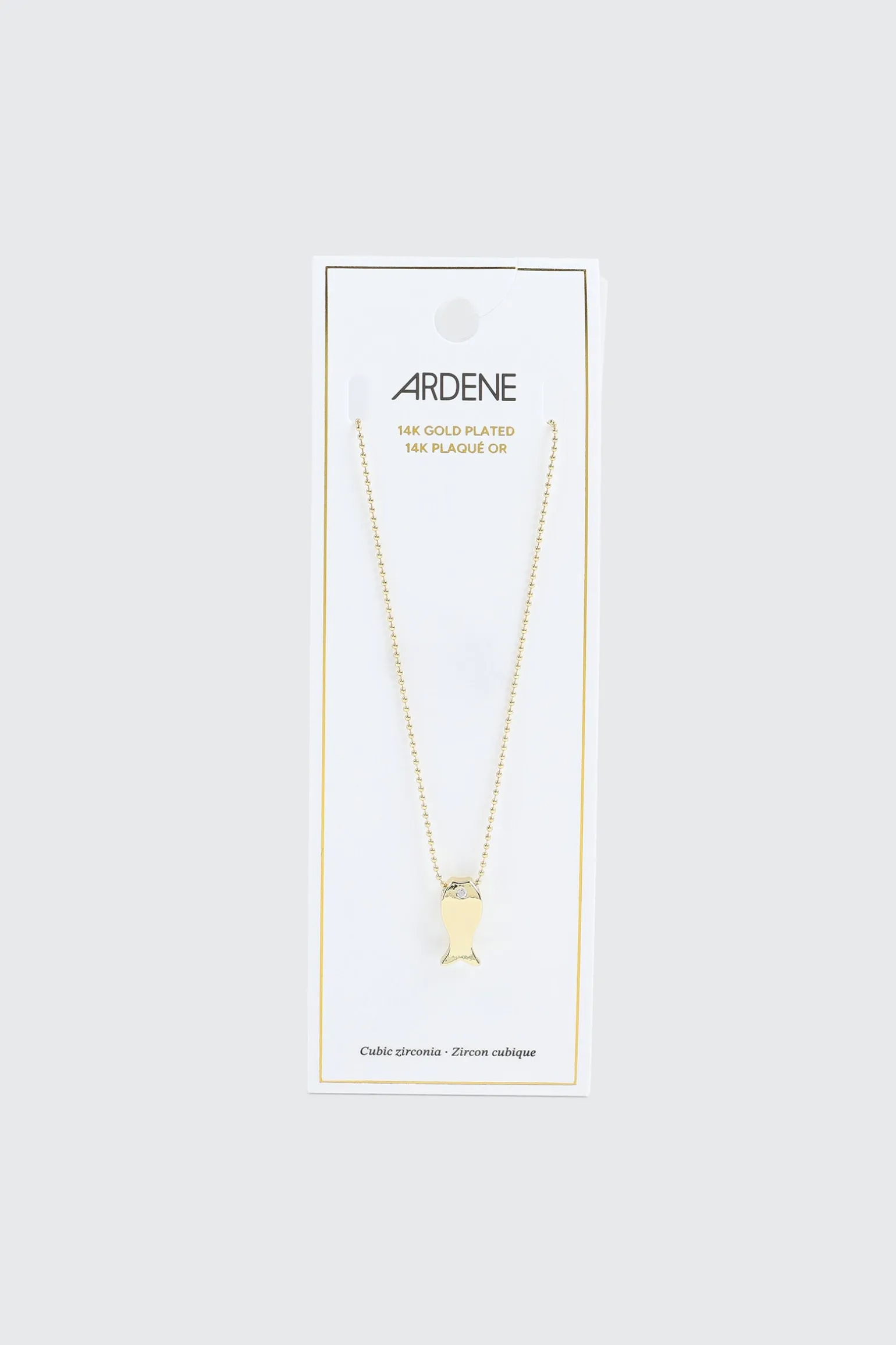 14K Gold Plated Fish Necklace