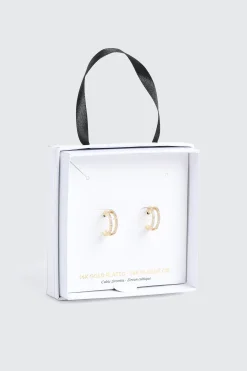 14K Gold Plated Hoop Earrings