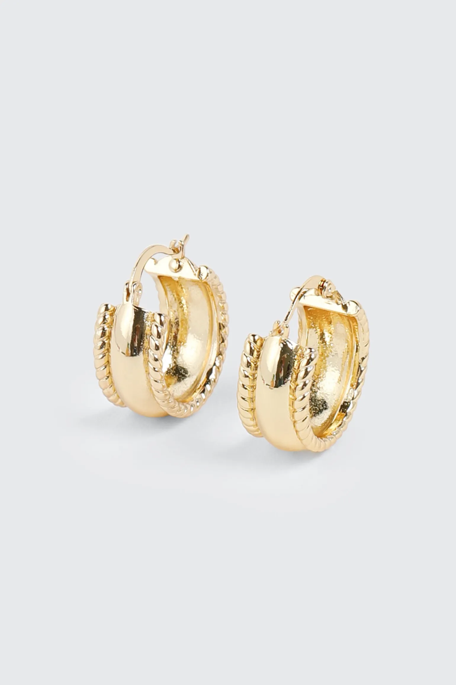 14K Gold Plated Hoop Earrings