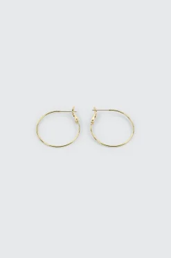 14K Gold Plated Hoop Earrings
