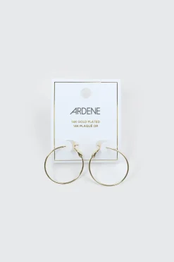14K Gold Plated Hoop Earrings