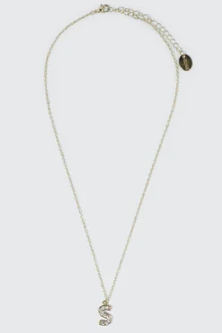 14K Gold Plated Initial E Necklace