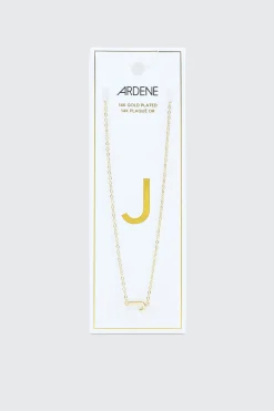 14K Gold Plated Initial J Necklace