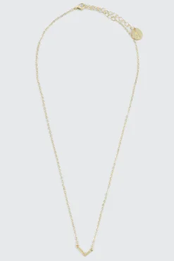 14K Gold Plated Initial L Necklace
