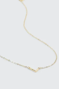14K Gold Plated Initial L Necklace