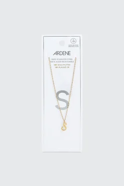 14K Gold Plated Initial S Necklace