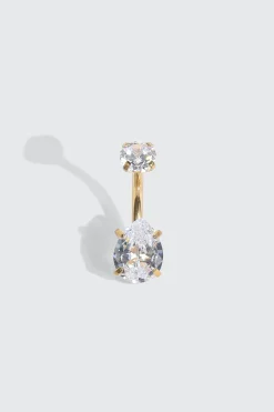 14K Gold Plated Navel Piercing